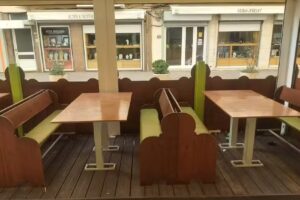 Restaurante italiano de pizza e kebab